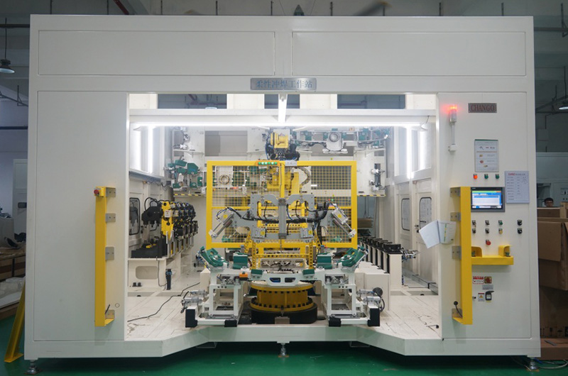 雙工位柔性沖焊工作站